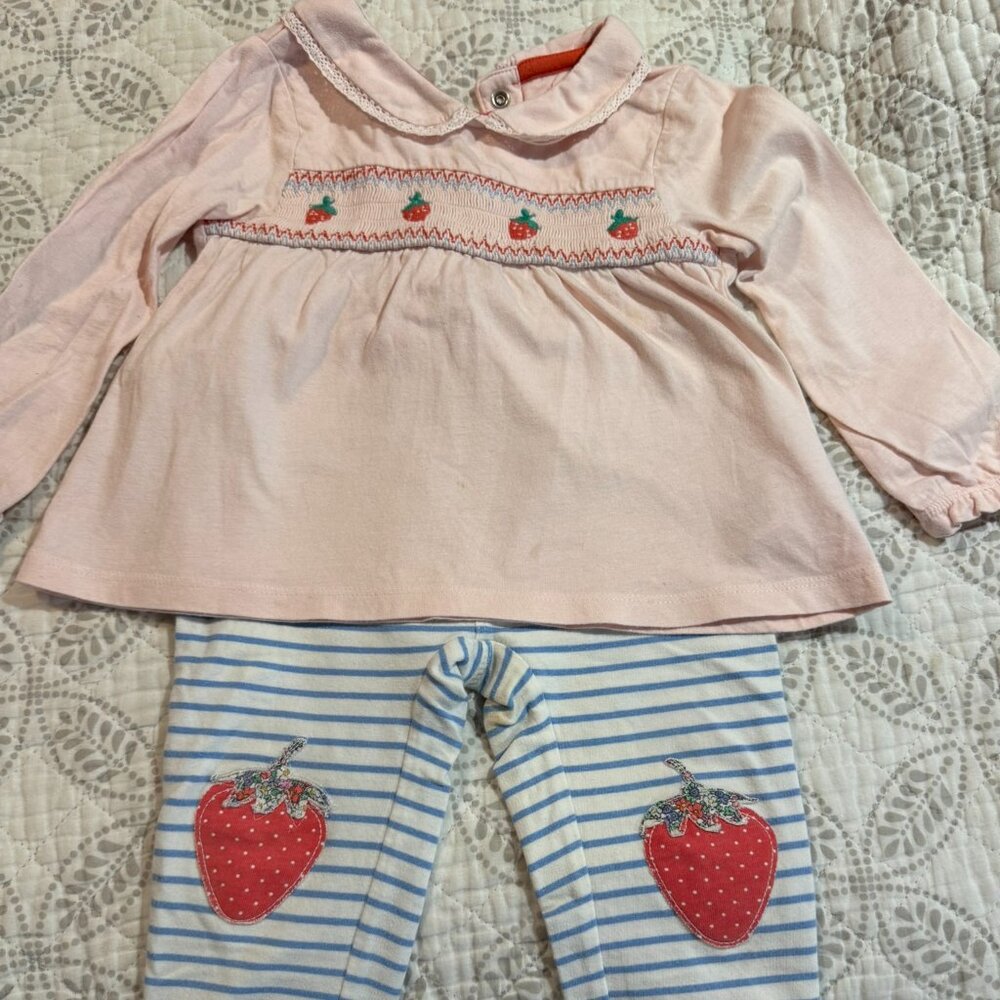 Baby Boden Strawberry Set